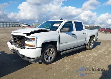 2018 Chevrolet Silverado 1500 Custom from USA, damaged, VIN 3GCPCPEC8JG607214